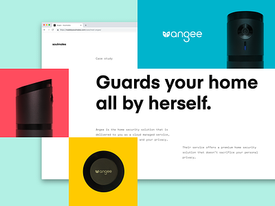 Angee — Case Study / Art Direction brand clean design flat typography ui ux website