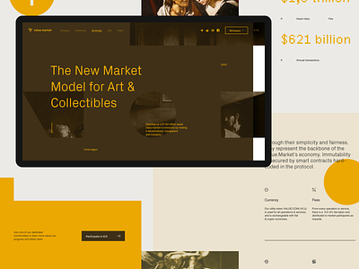 Value — Economy Landing Page brand clean design flat landing page typography ux website