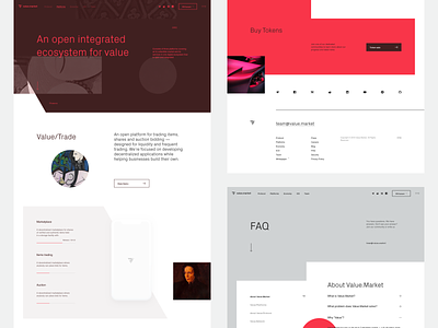 Value — Some more pages brand clean design flat identity illustration landing page layout typography ui ux website