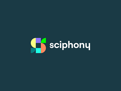 Sciphony — Video Editing App app brand clean colorful design flat icon identity logo typography