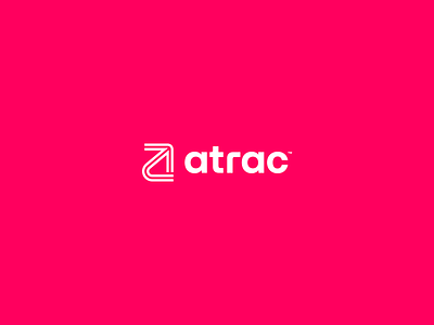 Atrac brand branding clean design flat icon identity logo typography vector
