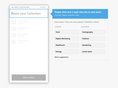 Onboarding exploration on feedly