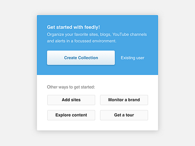 Feedly Onboarding Popup buttons instructions modal onboarding popup