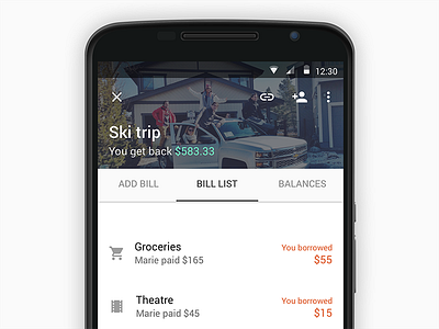 Splitwise redesign (2/2) material design payment splitwise