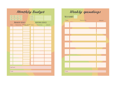 Budget planner budget easy money month order personal plan planner saving week