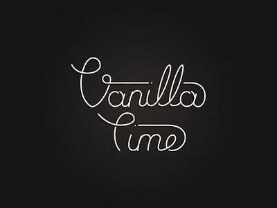 Vanilla Time Lettering handwriting lettering letters outline text type typography
