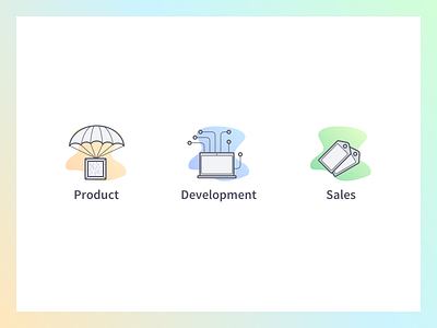 Product Cycle icon illustration outline product lifecycle
