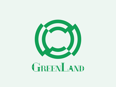 GreenLand Logo branding graphic design logo