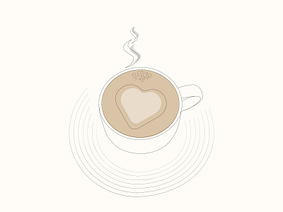 Coffee line art illustration branding design graphic design illustration vector