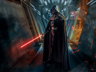 Composição com Darth Vader darthvader graphic design illustration retoque imagem starwars vfx