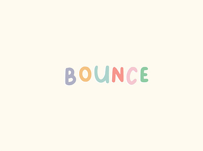 Bounce branding design graphic design illustration logo pattern type
