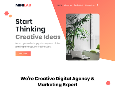 Marketing agency website. back end bootstarp css development front end html jquery js website design