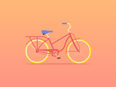 Illustrator-Orange bike bike illustrator orange