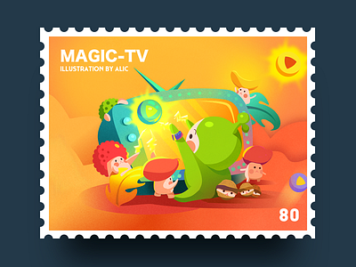 Illustration-Magic TV cute fruit illustration sketch tv