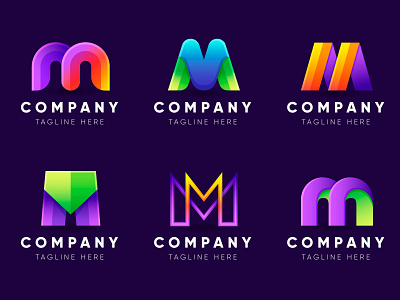 Abstract M Letter Logo Design