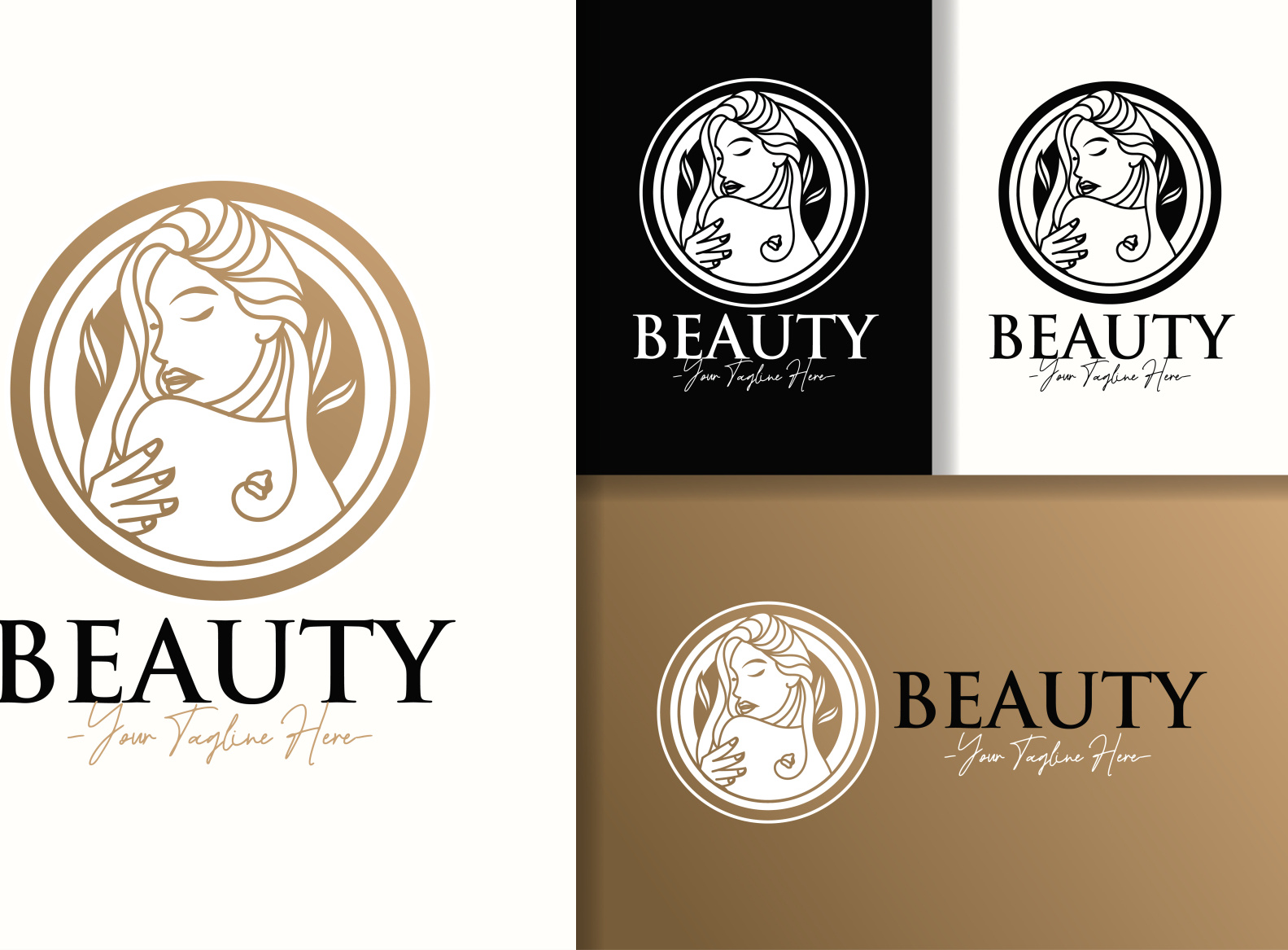 Luxury beauty logo design by md riaz on dribbble