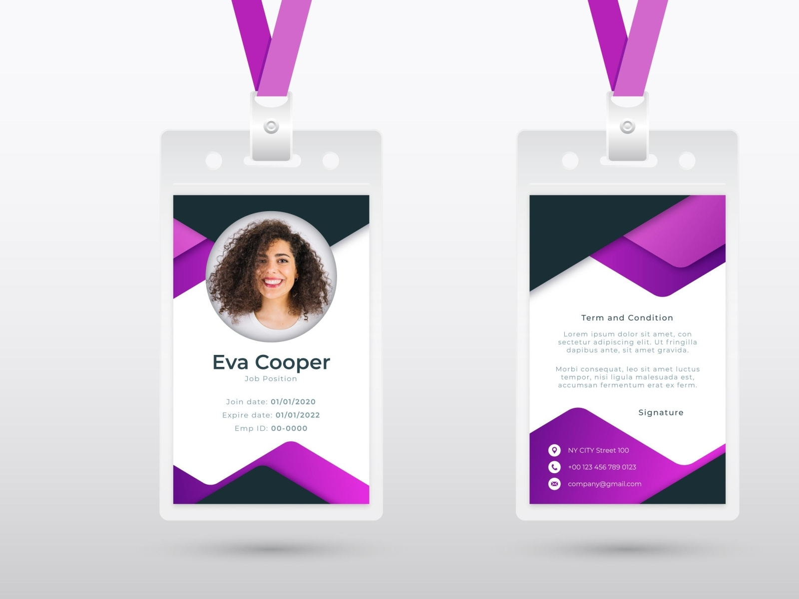 Id Card Dea by MD. RIAZ on Dribbble