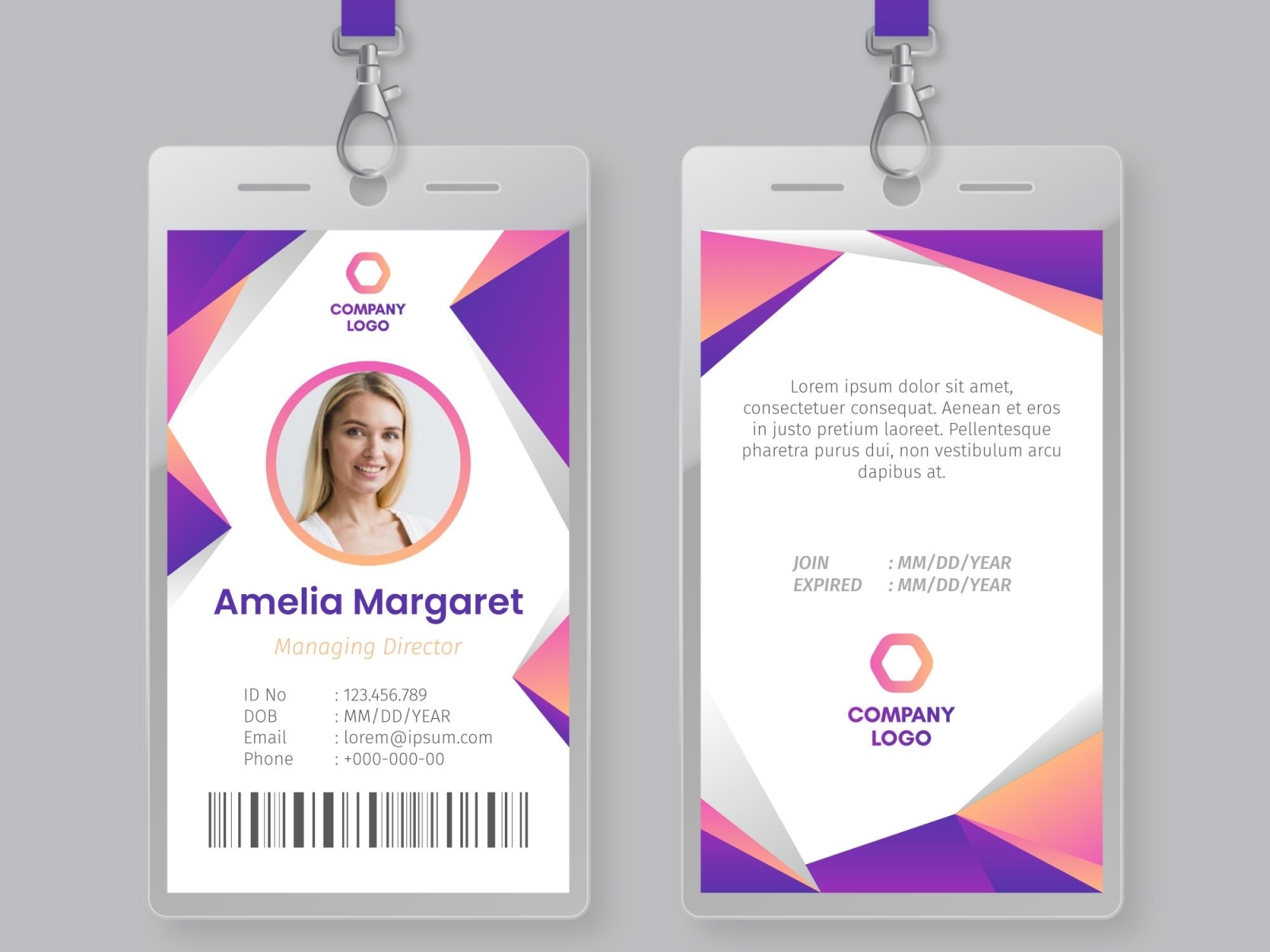 Id Card Design by MD. RIAZ on Dribbble