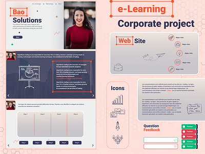 e-Learning Corporate Project articulate 360 corporate project e learning lms mobile scorm ux ui design