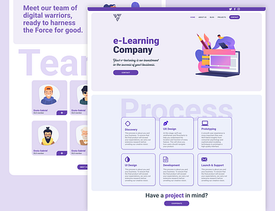 e-Learning website design e learning lms scorm ux ui web design website