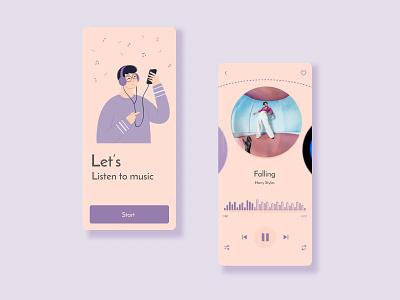 Music app app music music app product design ui ui design