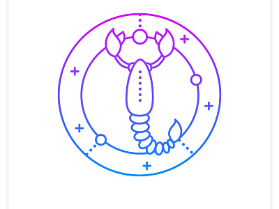 Scorpio gradient icon
