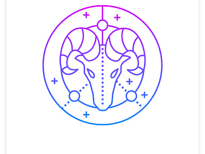 Aries gradient icon
