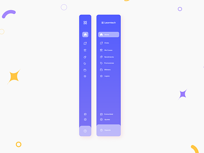 Side Bar app design ui ux