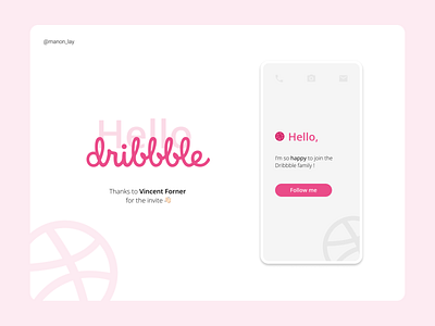 Hello Dribbble firstshot hellodribbble mobile productdesign uidesign
