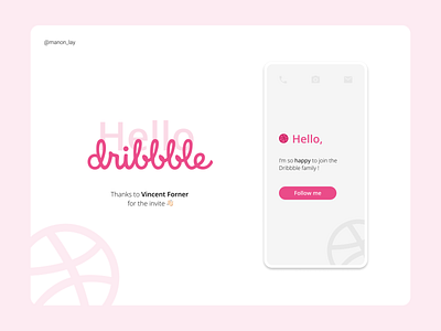 Hello Dribbble