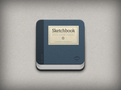 Sketchbook blue book icon
