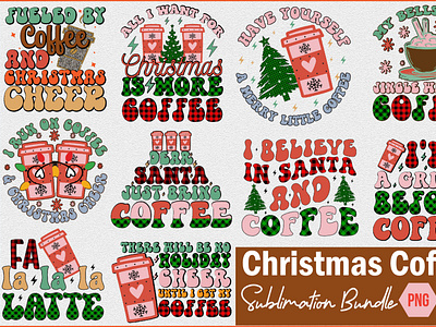 Christmas Coffee  Sublimation Bundle