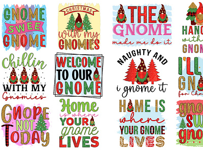Christmas Gnome Sublimation Bundle bundle