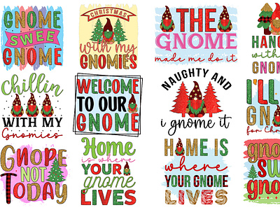 Christmas Gnome Sublimation Bundle