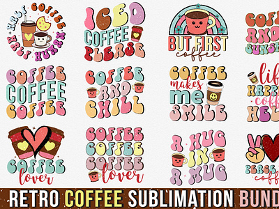 Retro Coffee Sublimation Bundle