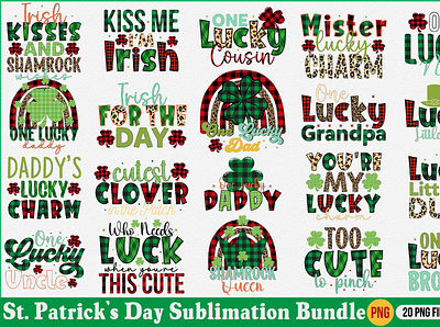 St. Patrick's Day Sublimation Bundle bundle graphic design