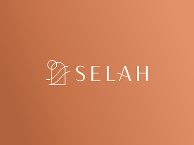 Selah logo art deco branding geometric identity design logo design logotype