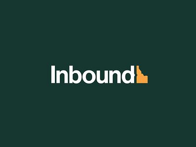 Inbound Idaho logo branding design green identity logo logotype modernist