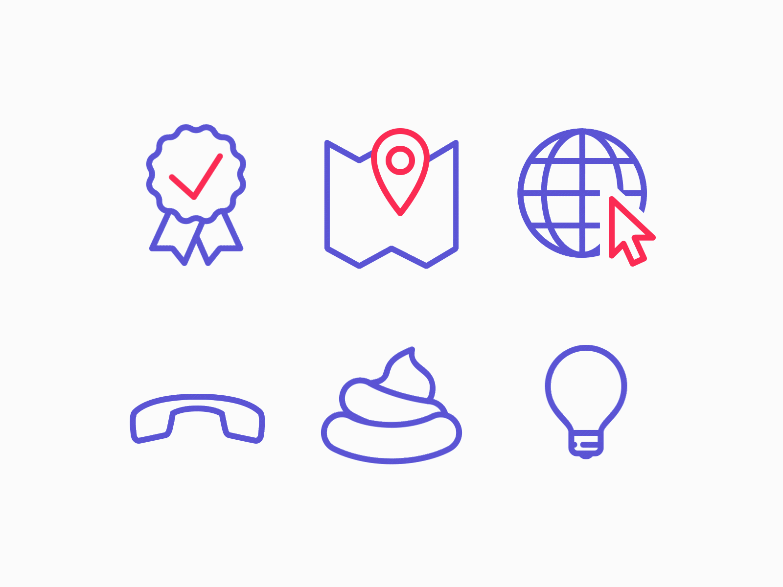 Animated icons iOS style animated animation animation 2d animation design badge design graphic design icons icons set illustration internet light bulb map motion design outline icon phone poo ui design ux design vector