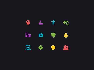 Material filled icons app icon design chat clock eye filled icons ghost glyph heart iconography icons icons set illustration man material icons material ui money bag people profile icon ui design web design