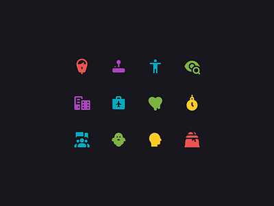 Material filled icons