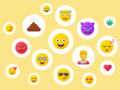 Emoji: Fluent style emoji emotion fluent heart icons icons design icons set smile ui design yellow