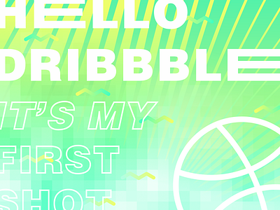 Hello Dribbble debut dribbble invites shot first