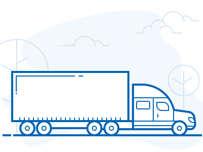 Illustration of Delivery cargo delivery icons illustration infographics logistics lorry outline ui design
