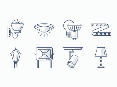 Light Fixtures Icons