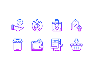 Gradient icons: Black friday black friday cyber monday design ecommerce gift graphic design icons icons design icons pack icons set illustration infographics outline icon payment sale shopping ui design ux design vector vector graphics