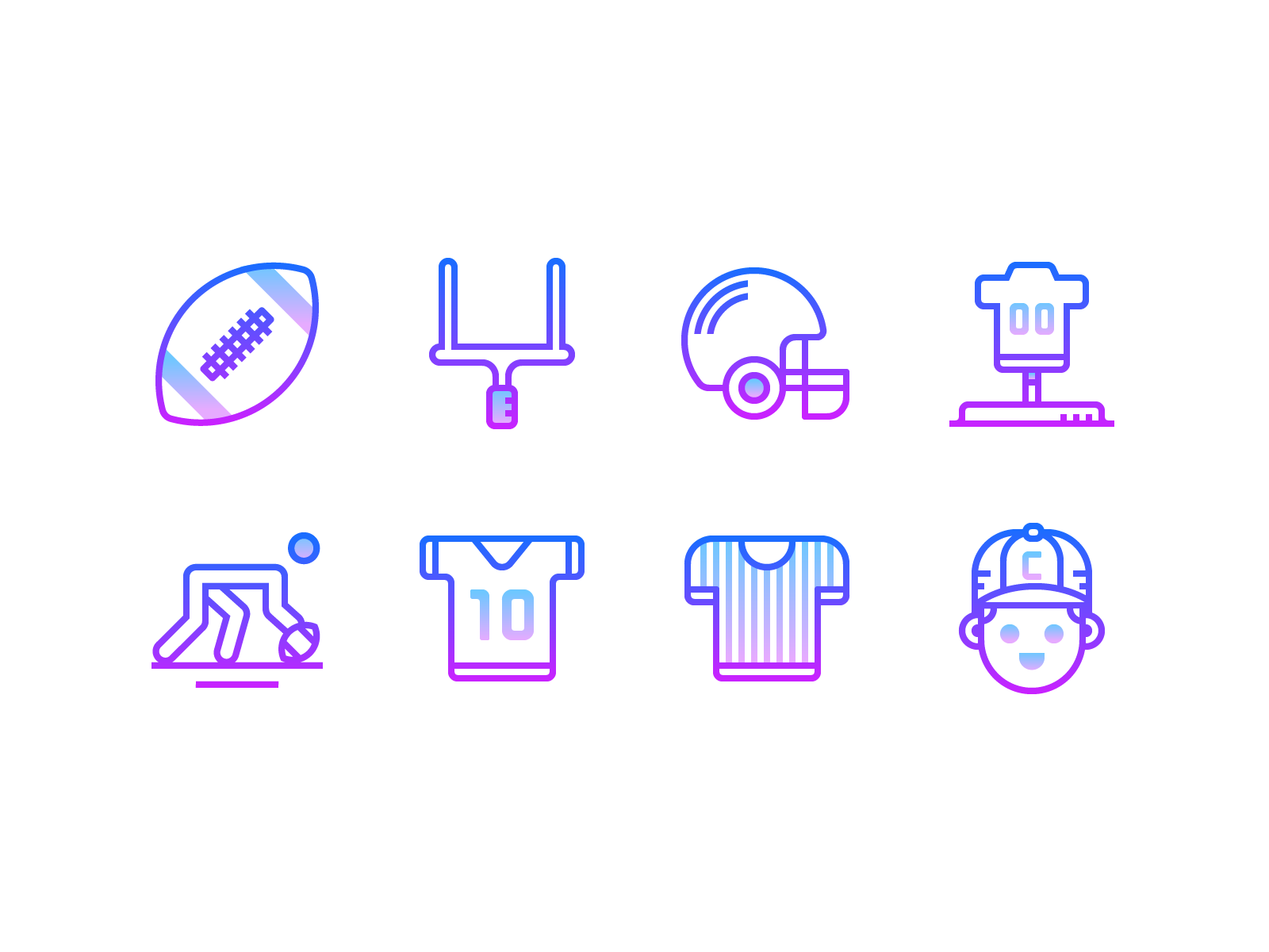 Gradient line: American football gradient icon super bowl helmet nfl referee american football sport soccer football vector graphics graphic design ux design ui design outline icon infographics illustration icons design icons pack icons set icons