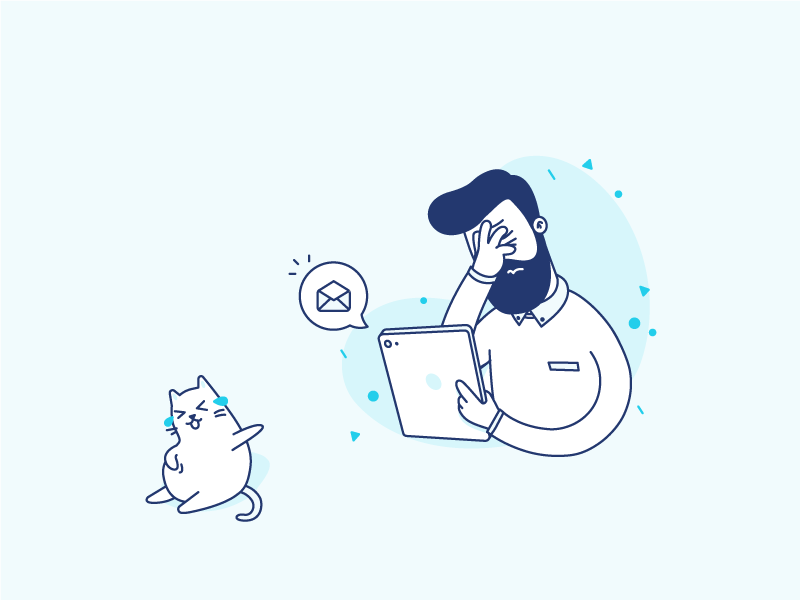 haha haha working ipad man illustrator graphic designer illustrations more facepalm cat charachters character design design illustration