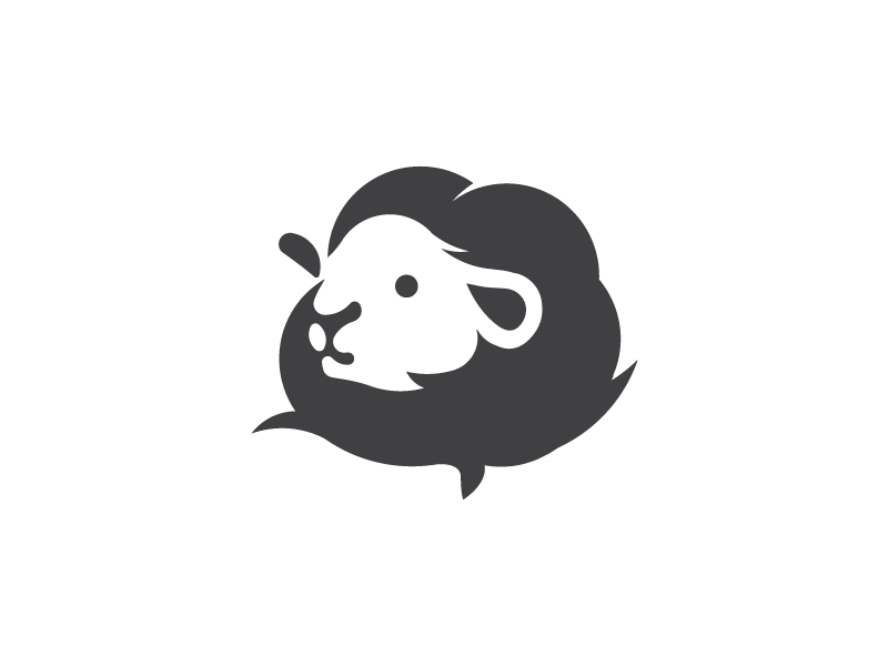 Cotton flower + sheep logo cloth logo clothing brand cloth clothes mark brand gosve ukranian designer logo designer creative negative space logo animal floral flower cotton sheep ukraine logodesign logo