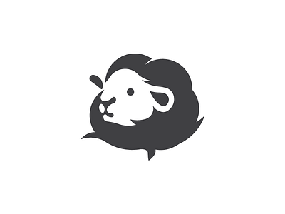 Cotton flower + sheep logo